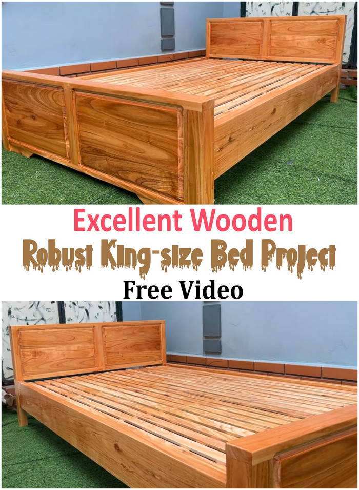 Excellent Wooden Robust King-size Bed Project