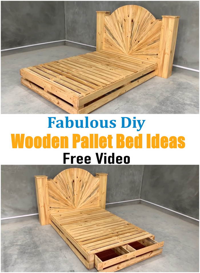 Stylish Diy Wooden Pallet Bed Ideas