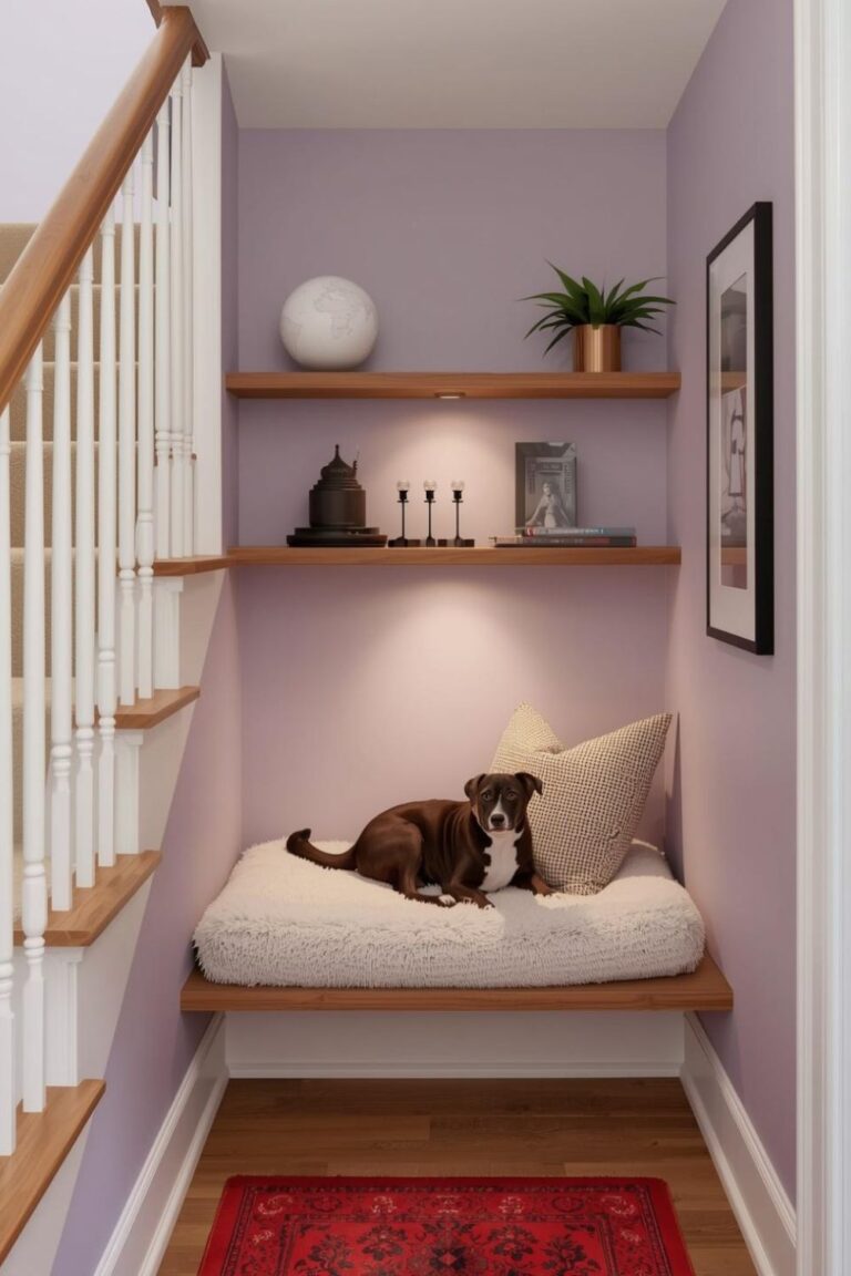 Modern Black and White Graphic Pet Nook